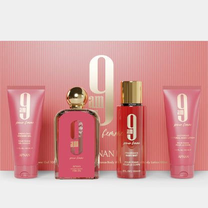 Afnan Set Regalo 9 AM Pour Femme