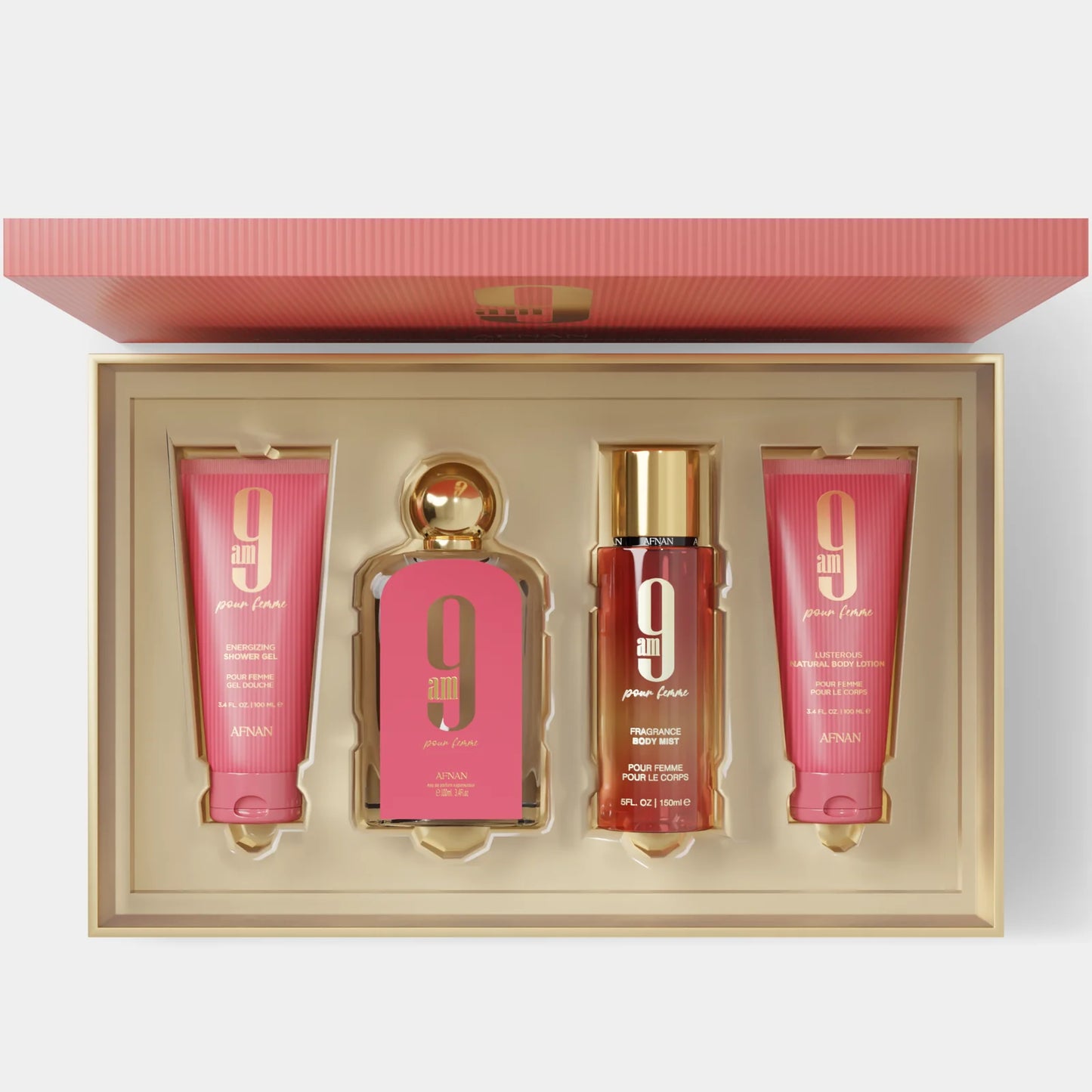 Afnan Set Regalo 9 AM Pour Femme